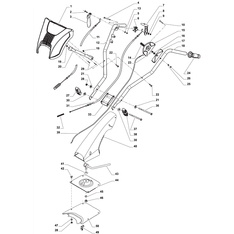 Mountfield Manor 50G (2011) Parts Diagram, Page 1