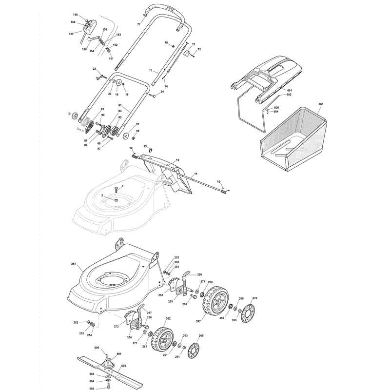 Mountfield 4810HP  (2008) Parts Diagram, Page 1
