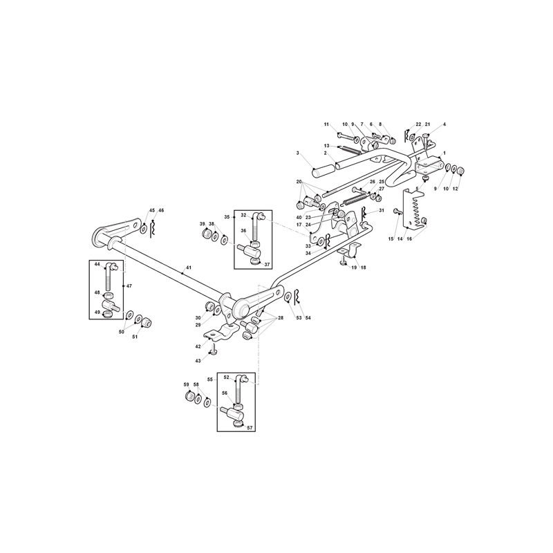 Mountfield 1736H Twin Lawn Tractor (2T0440483-M20 [2020-2022]) Parts Diagram, Cutting Plate Lifting