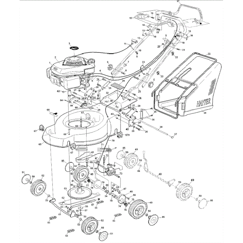 Hayter Motif 48 Autodrive  (434) Parts Diagram, Page 1