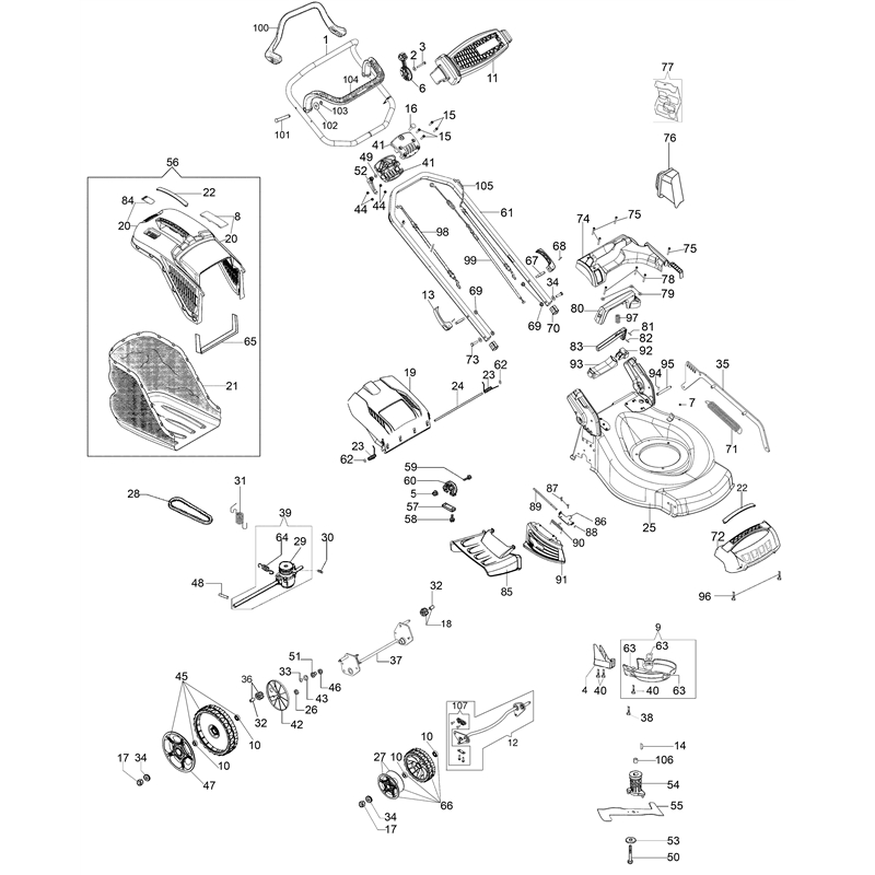 Oleo-Mac G 48 TK ALLROAD EXA 4 (K650) (G 48 TK ALLROAD EXA 4 (K650)) Parts Diagram, Illustrated parts list