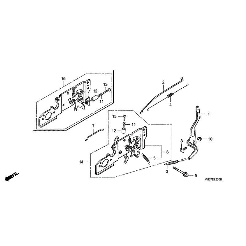 Honda Izy HRG 465 SD Lawnmower (HRG465C3-SDE-MADF) Parts Diagram, CONTROL 
