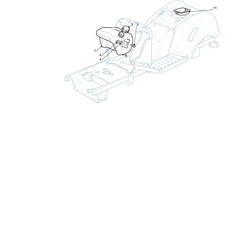 Mountfield 1636H Lawn Tractor (2T0430283-UVT [2012]) Parts Diagram, Tank 5,5 Lt