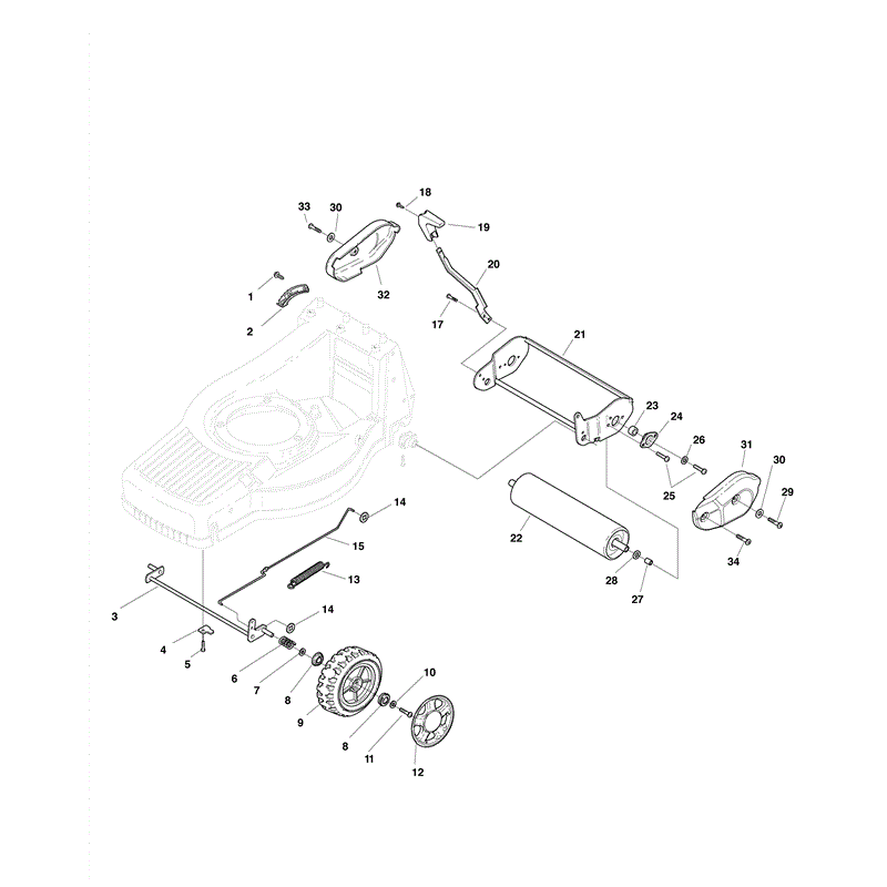 Mountfield M554R  (2010) Parts Diagram, Page 1