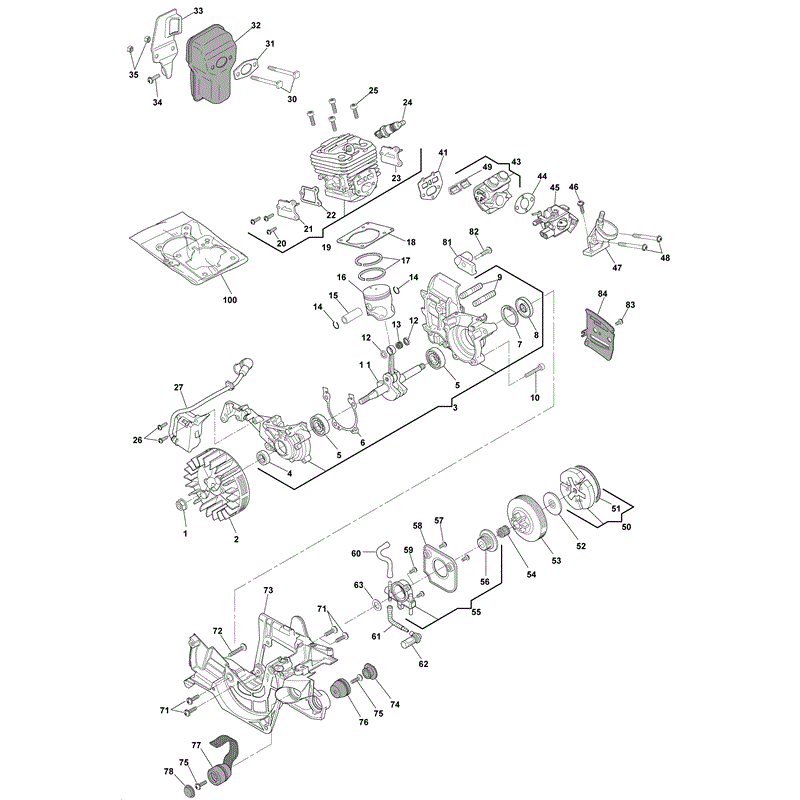 Mountfield MC 4016 (2008) Parts Diagram, Page 1