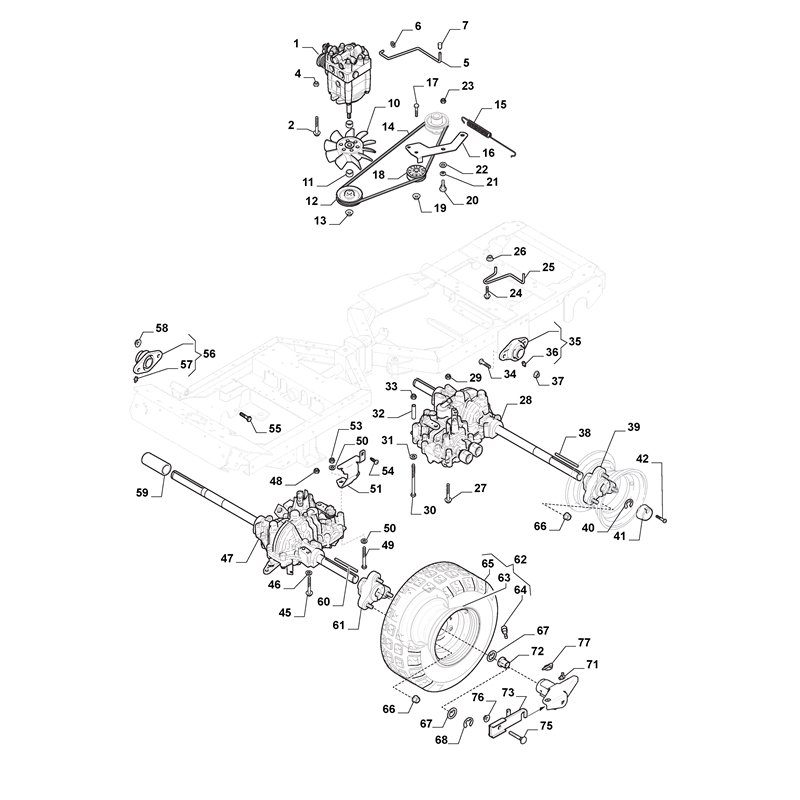 Stiga PARK PRO 740 IOX (13-6491-11 [2015-2019]) Parts Diagram, Transmission (Mechanical Parts)_0