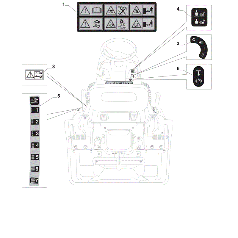 Mountfield 3000SH Lawn Tractor (2012) Parts Diagram, Page 14