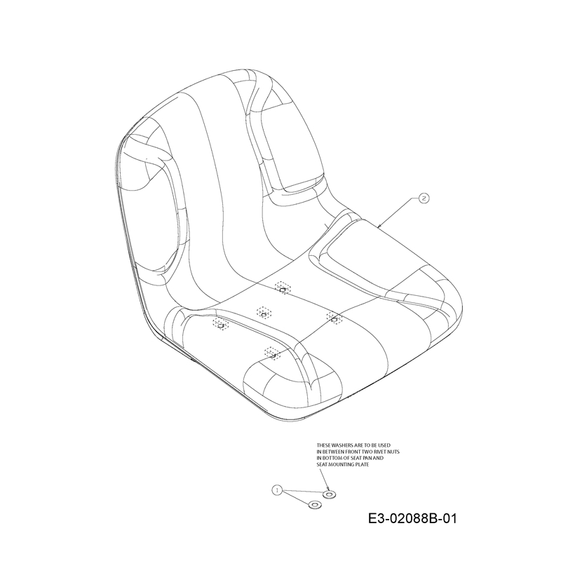 Oleo-Mac KROSSER 92-15 H (KROSSER 92-15 H) Parts Diagram, Seat