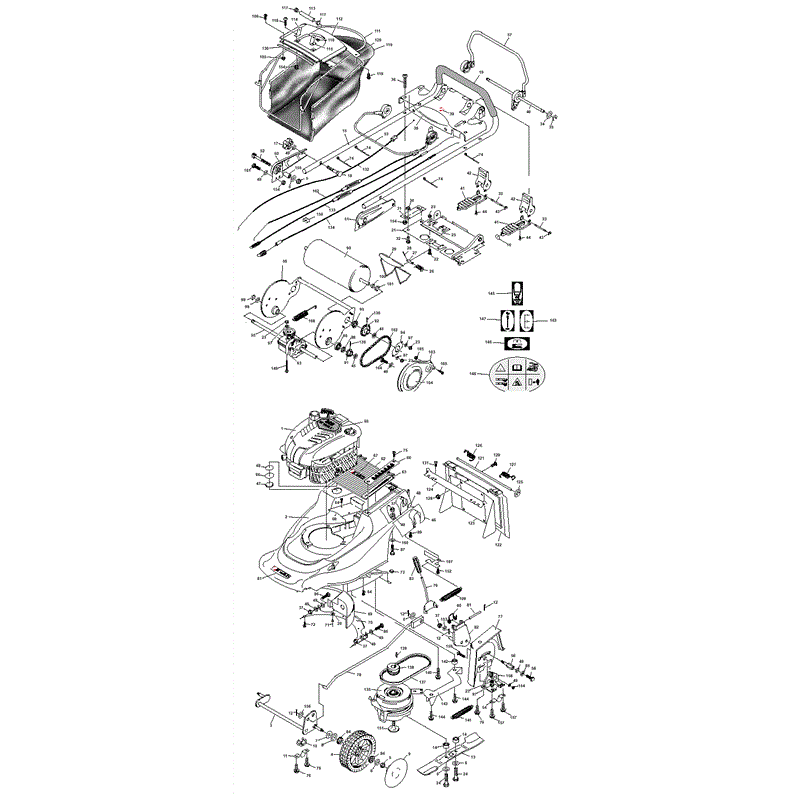 Mountfield M5 (MPR10013-14) Parts Diagram, Page 1