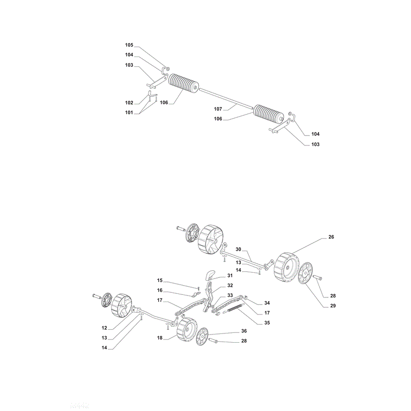 Mountfield EL390R (2008) Parts Diagram, Page 2