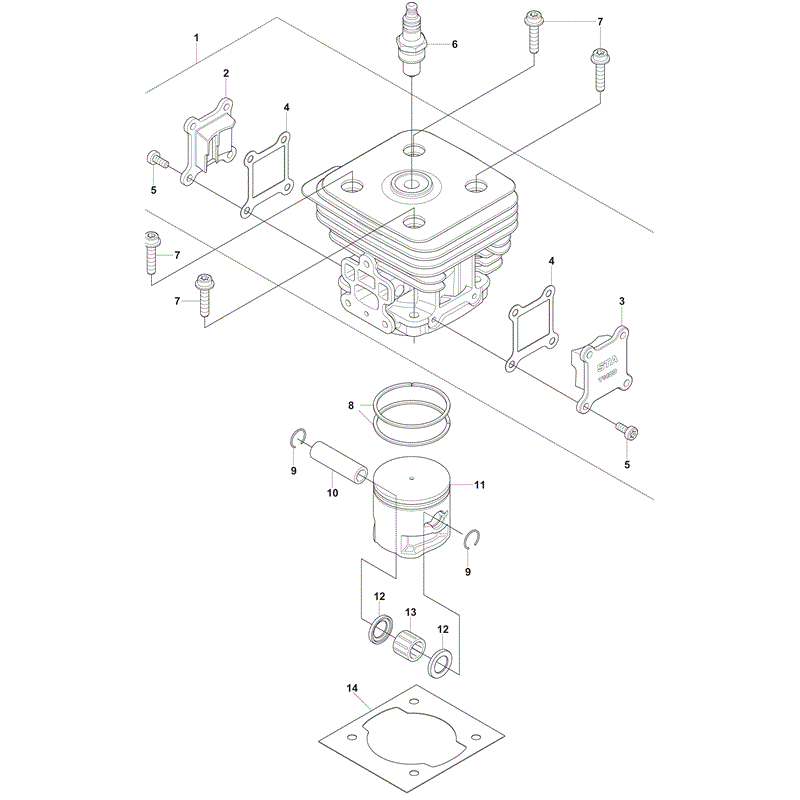 Husqvarna  553RBX (2012) Parts Diagram, Page 12