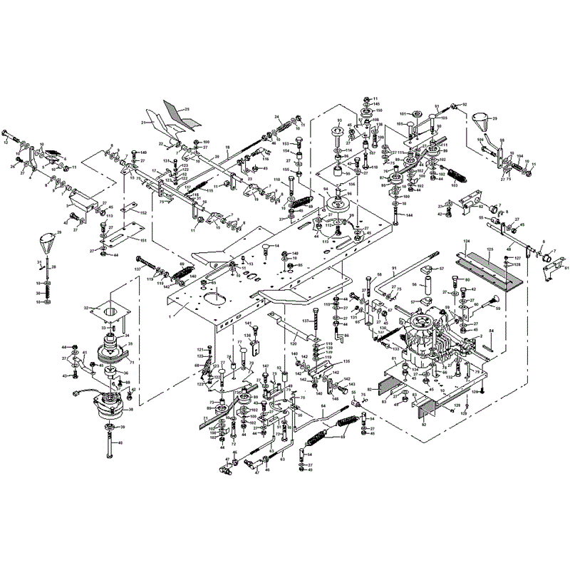 1997 S & T SERIES WESTWOOD TRACTORS (T1600H-42) Parts Diagram, Tractor Chassis