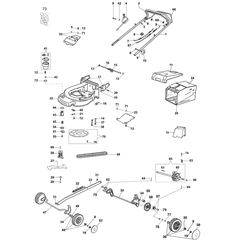 Oleo-Mac MAX 48 TK (K50) (MAX 48 TK (K50)) Parts Diagram, Illustrated parts list