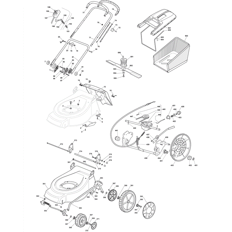 Mountfield 4820PD-BW  (2008) Parts Diagram, Page 1