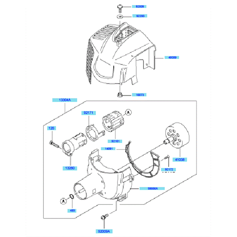 Kawasaki KEL27A (HE027A-BS50) Parts Diagram, Cooling Equipment