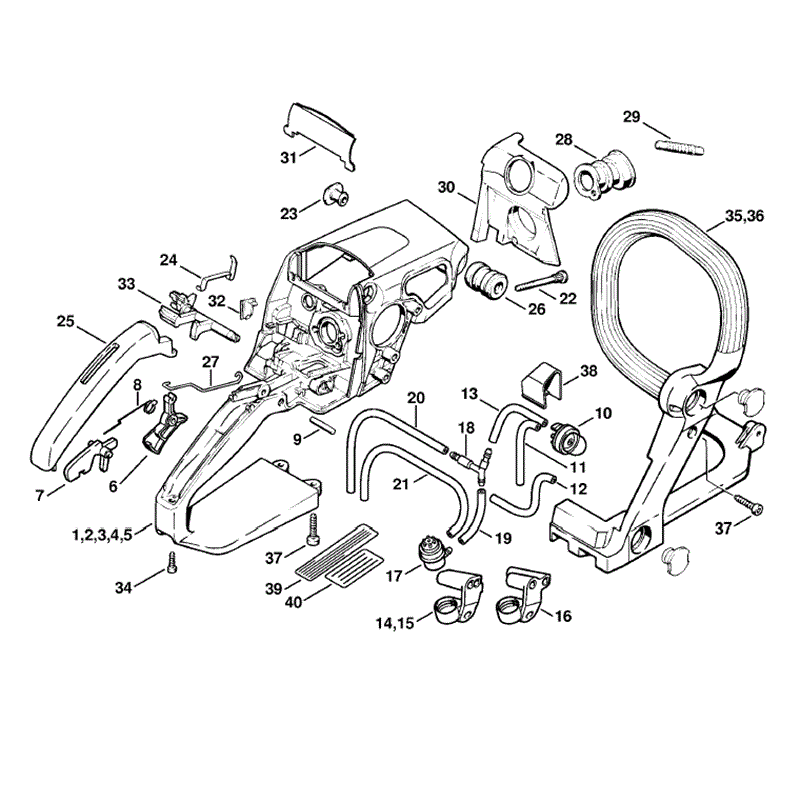 27 Stihl Ms210 Chainsaw Parts Diagram