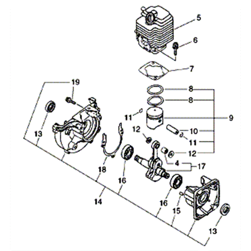 Echo ES-2000 (ES-2000) Parts Diagram, CYLINDER