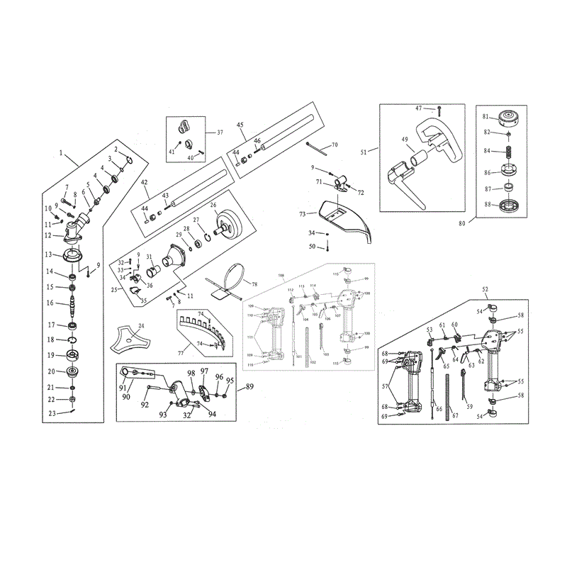 Mitox 261SS-MT Brushcutter (261SS-MT Brushcutter) Parts Diagram, Shaft
