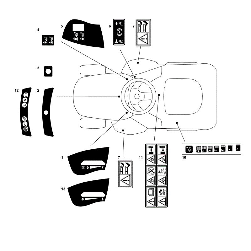 Mountfield T35M (Series 7500-WM14 OHV) (2011) Parts Diagram, Page 15