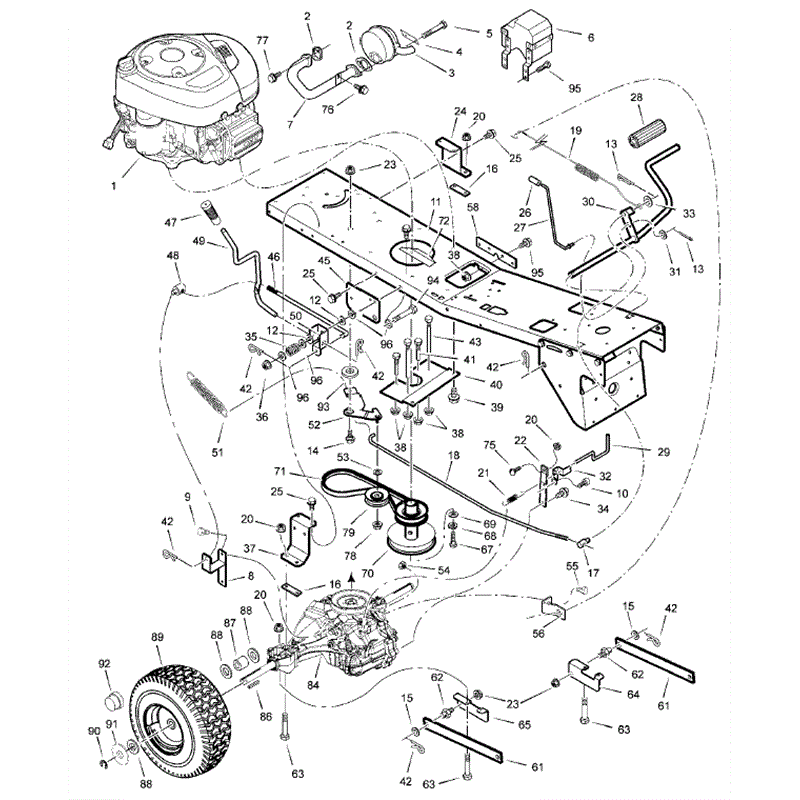 Hayter 10/30 (134E290000001 onwards) Parts Diagram, Motion Drive