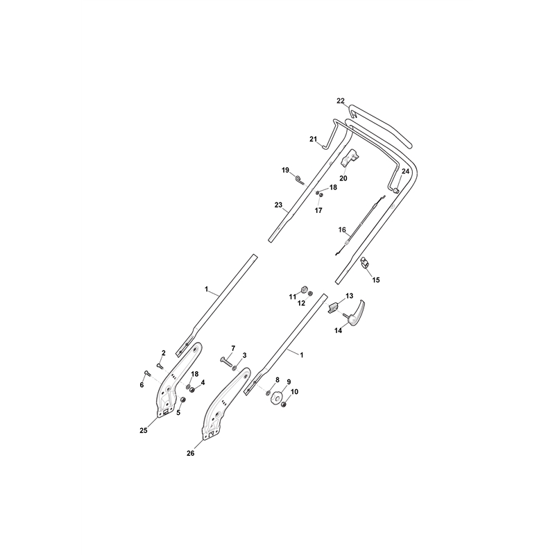 ATCO (New From 2012) LINER 18  (2012) (2012) Parts Diagram, Handle, Upper Part