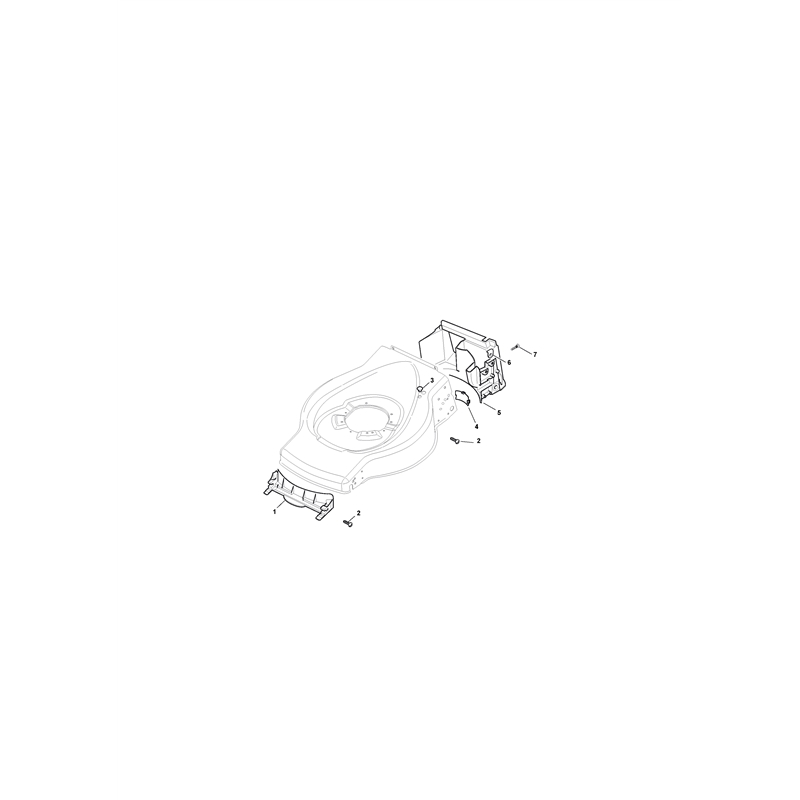 Mountfield 45 S Petrol Rotary Mower (24-3534-71 [2005]) Parts Diagram, Front Conveyor Assy