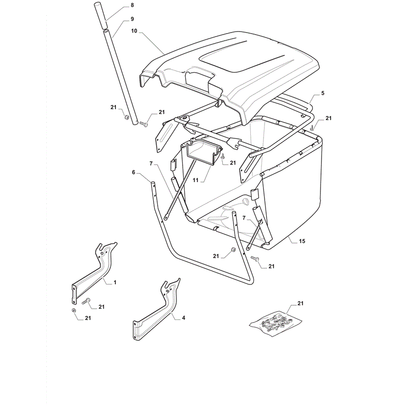 Mountfield 3000SH Lawn Tractor (2012) Parts Diagram, Page 10