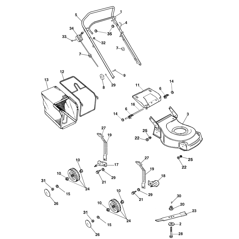 Oleo-Mac G 48 PH (G 48 PH) Parts Diagram, Complete illustrated parts list