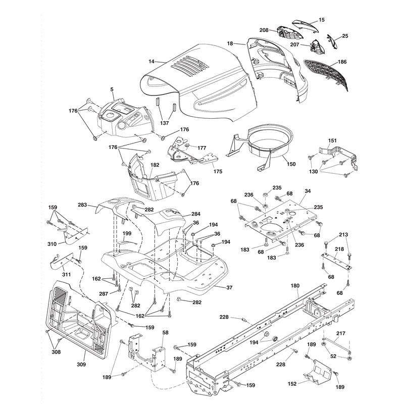 McCulloch M115-77RB (96041012301 - (2010)) Parts Diagram, Page 4