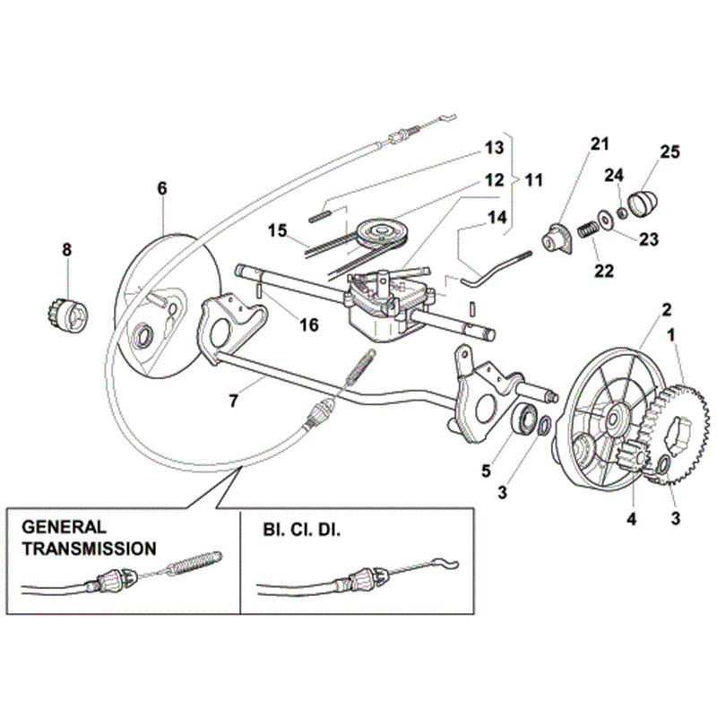 Mountfield S420PD Petrol Rotary Mower (2009) Parts Diagram, Page 5