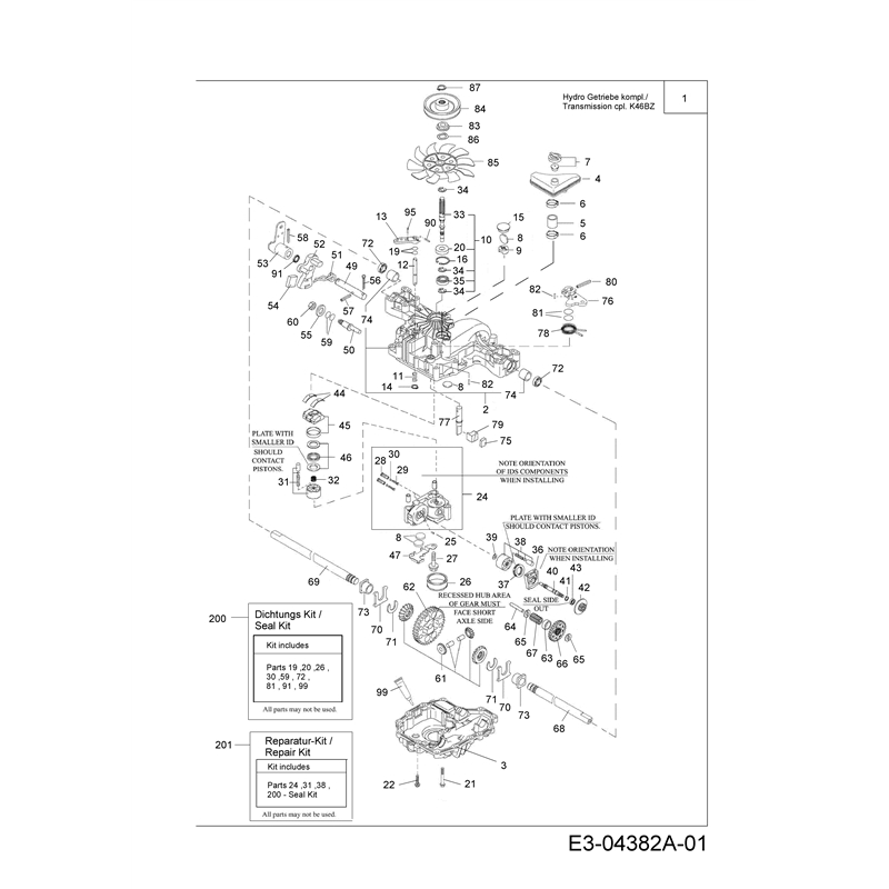 Oleo-Mac KROSSER 92-15 H (KROSSER 92-15 H) Parts Diagram, Drive