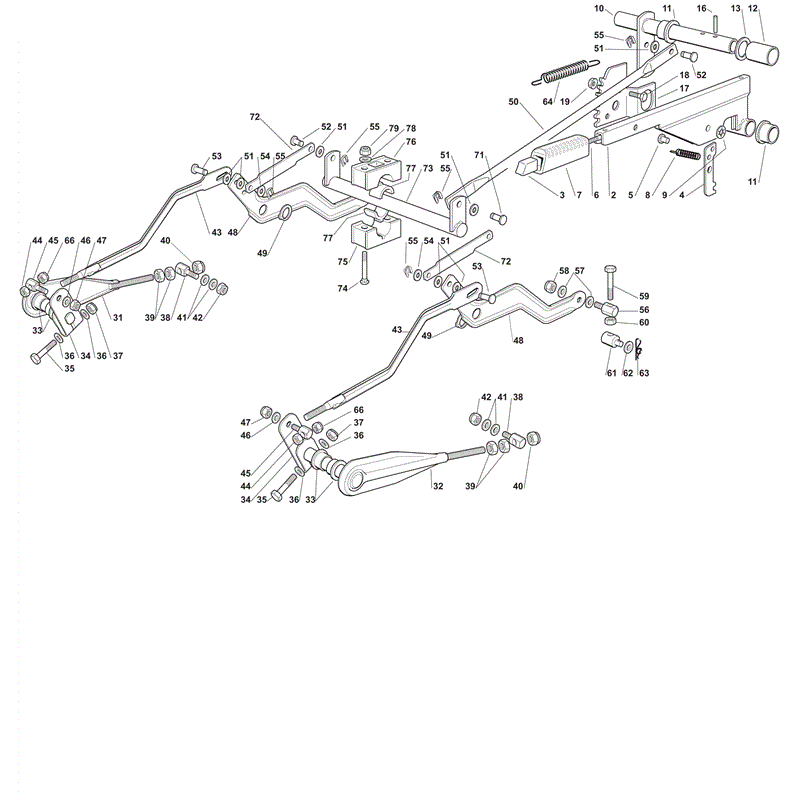 Castel / Twincut / Lawnking XX220HD (2012) Parts Diagram, Cutting Plate Lifting