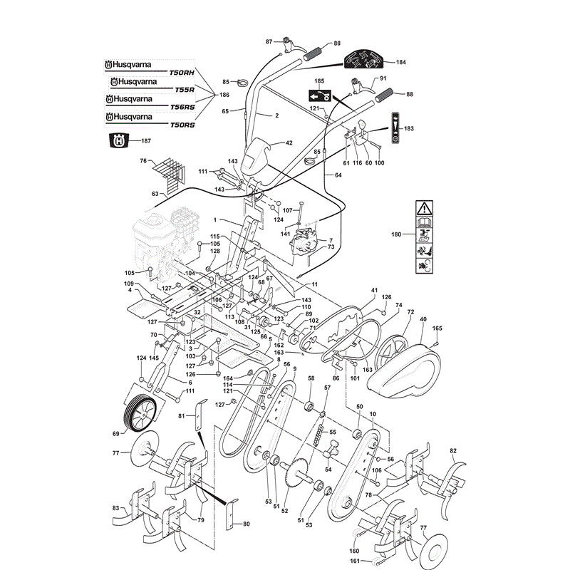 Husqvarna  T50RS (2010) Parts Diagram, Page 1