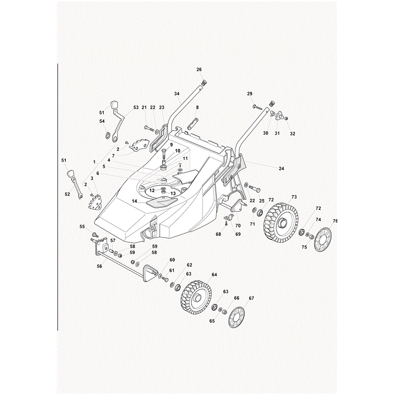 Castel / Twincut / Lawnking XP50BS (2010) Parts Diagram, Chassis