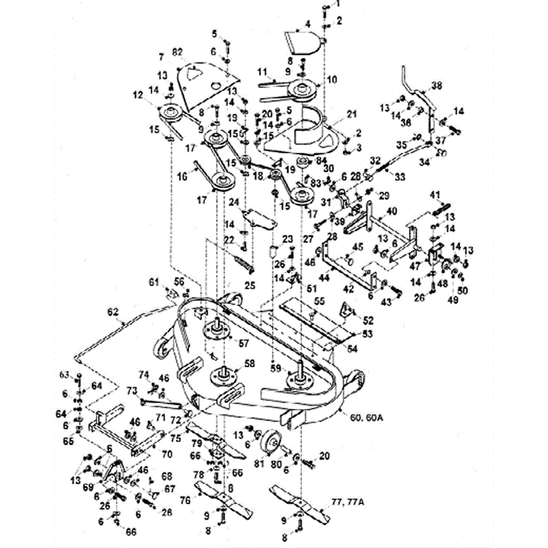 Hayter 14/38 (HY1438) Parts Diagram, IBS Cutter Deck