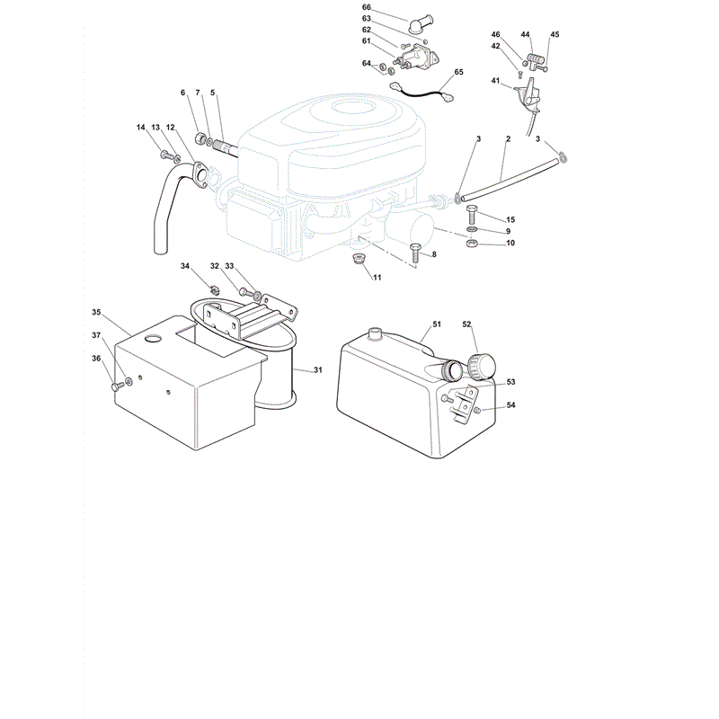 Castel / Twincut / Lawnking XT190HD (2012) Parts Diagram, Engine B&S 15.5 HP