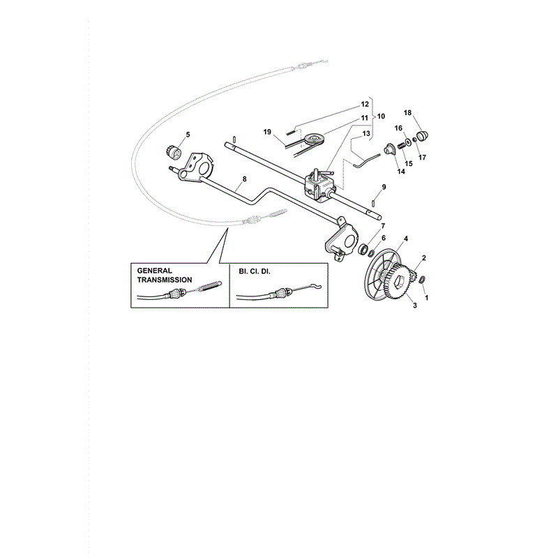 Castel / Twincut / Lawnking XA55MH3 (2010) Parts Diagram, Page 17