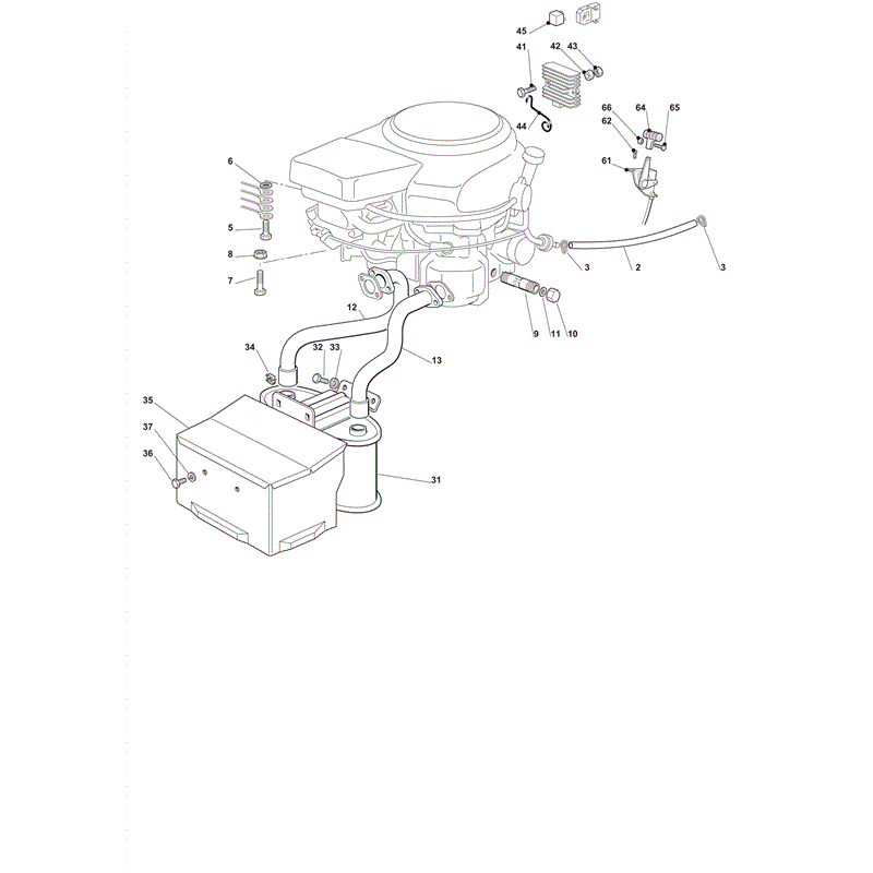 Castel / Twincut / Lawnking XG175HD (2012) Parts Diagram, Engine Honda GCV 530