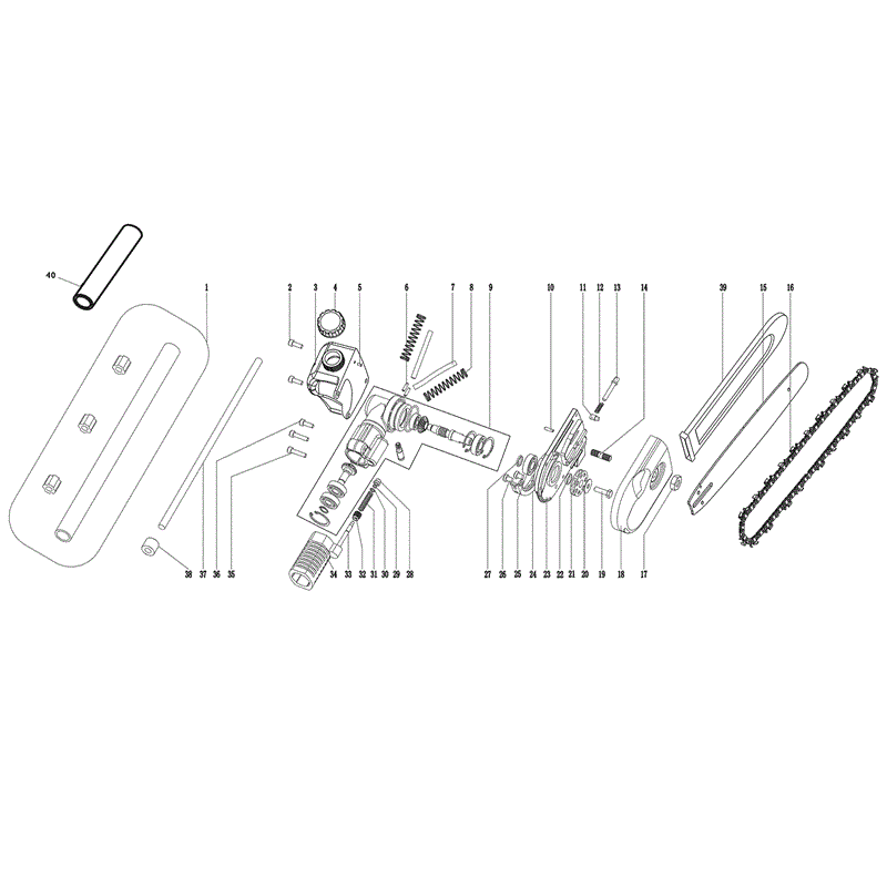 Mitox 28-MT-a (28-MT-a) Parts Diagram, POLE PRUNER