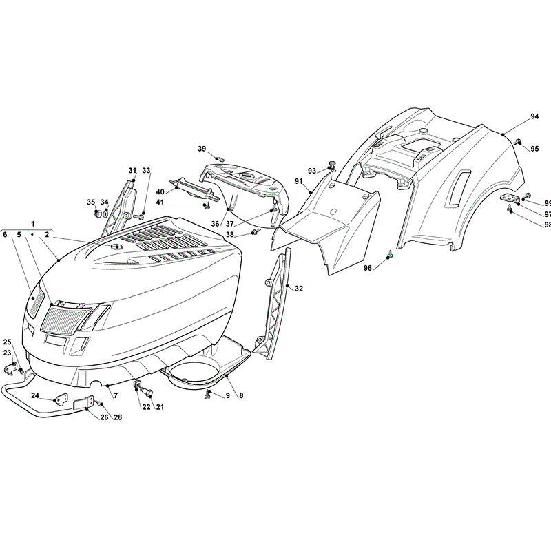 Mountfield T35M (Series 7500-WM14 OHV) (2011) Parts Diagram, Page 2