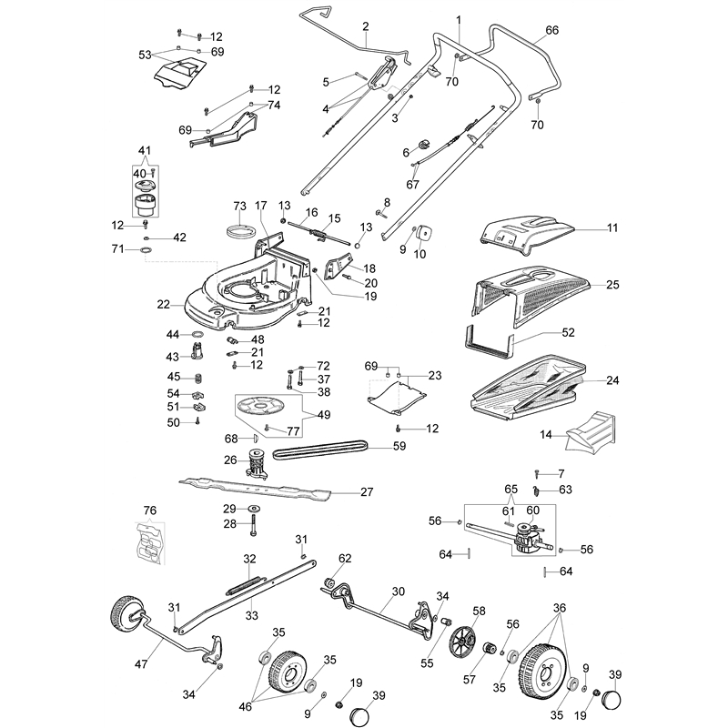 Oleo-Mac MAX 53 TBXM Plus-Cut (MAX 53 TBXM Plus-Cut) Parts Diagram, Illustrated parts list (From June 2007)