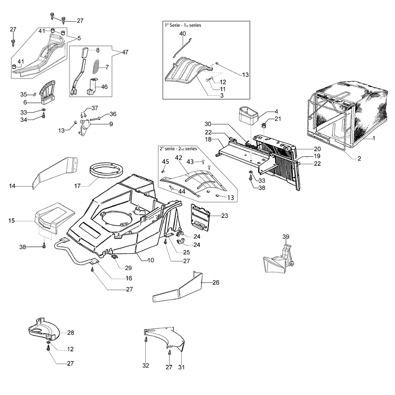 Oleo-Mac LUX 55 TBD (LUX 55 TBD) Parts Diagram, Deck