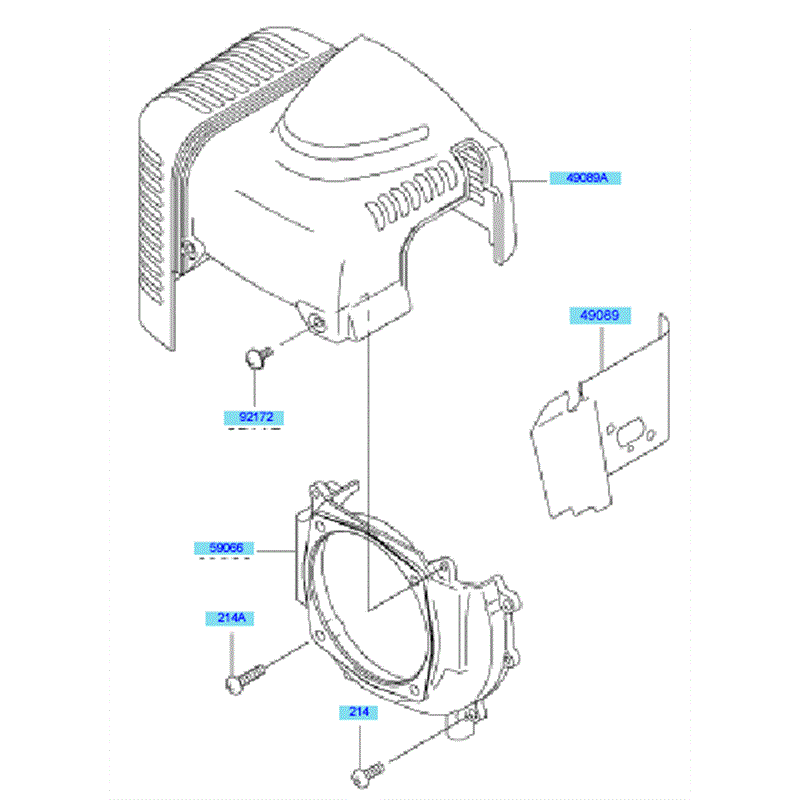 Kawasaki KBL48A (HA048G-AS51) Parts Diagram, Cooling Equipment