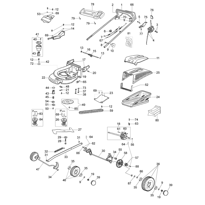 Oleo-Mac MAX 53 THX Plus-Cut (MAX 53 THX Plus-Cut) Parts Diagram, Illustrated parts list (From June 2007)