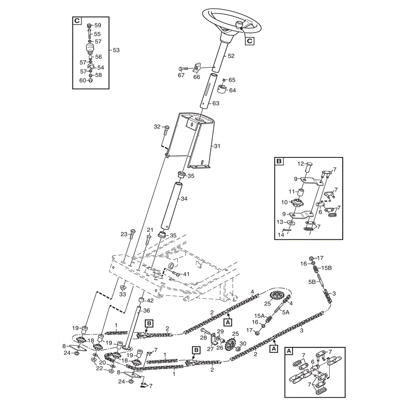 Stiga Comfort 16 (2010) Parts Diagram, Steering