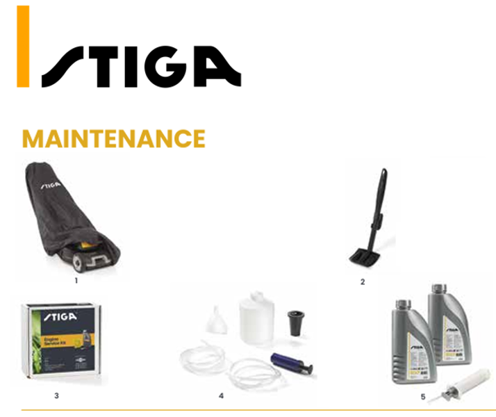 Stiga Pedestrian Mower Maintenance Parts & Engine Service Kits | Quick Search