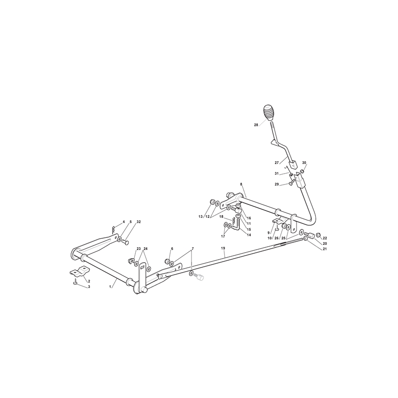 Mountfield MTF 1428H Ride-on (2T0210483-MTF [2022-2023]) Parts Diagram, Cutting Plate Lifting