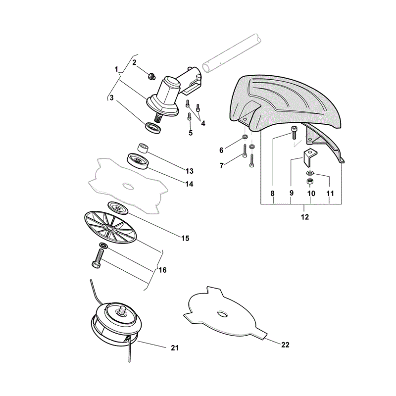 Mountfield MB 2502 Petrol Brushcutter [281421003/MO9] (2009) Parts Diagram, Page 3