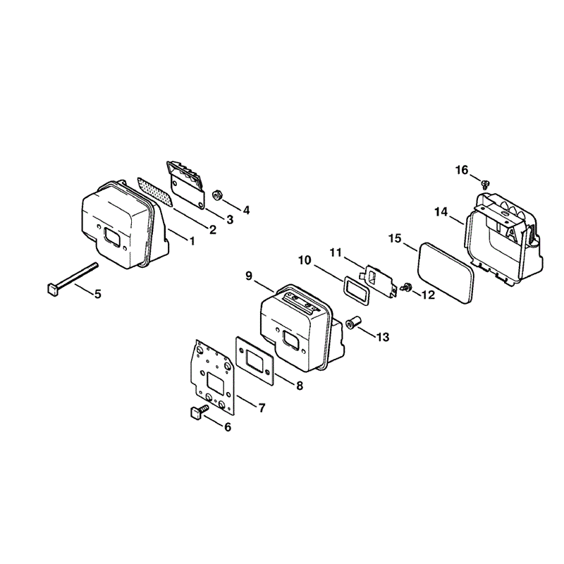 Stihl MS 170 Chainsaw (MS170Z) Parts Diagram, Muffler