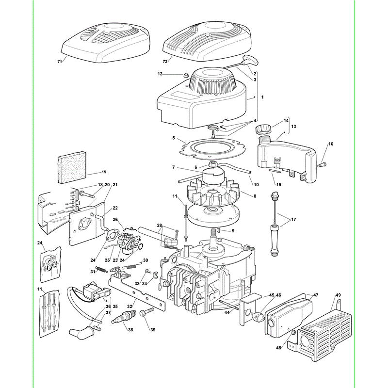 Castel / Twincut / Lawnking SV150-T (2010) Parts Diagram, Page 1